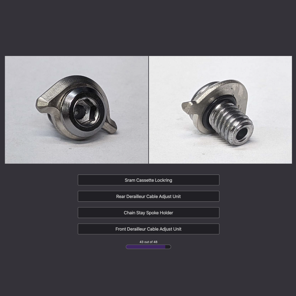 Preview of Name That Part Website.